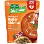 Tata Sampann Yumside Ready to Eat Butter Chicken, 285g, Instant Food, Delhi Style, Ready in 60 Secs, Bonless Chicken, NO Preservatives, NO Added Artificial Colours & Flavours, Pack of 1 - Fast Shipping to USA & Canada