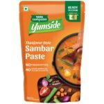 Tata Sampann Yumside Ready to Cook Sambar Paste- Thanjavur Style, 150g, Instant Food, Ready in 20 min, NO Preservatives, NO Added Artificial Colours & Flavours, Pack of 1 - Fast Shipping to USA & Canada