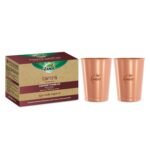 Zandu Copper Tumbler (Pack of 2 Glasses 300ml each): Ayurveda Inspired | 100% Pure Copper |Copper Infused Water | Supports Digestive & Liver Health | Boosts Immunity| Helps Promote Overall Health - Fast Shipping to USA