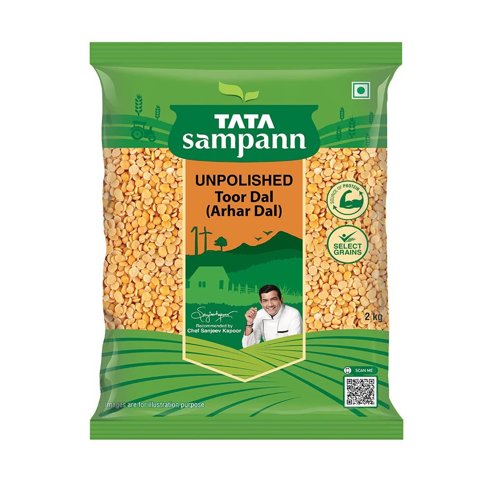 Version 1.0.0 Tata Sampann Toor Dal 2 Kg - Fast Shipping to USA & Canada - Image 1