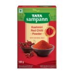 Tata Sampann Kashmiri Red Chilli Powder with Natural Oils, 100g, Kashmiri Lal Mirch Powder, With Exclusive Recipe - Fast Shipping to USA & Canada