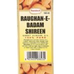 Hamdard RAUGHAN-E-BADAM SHIREEN Sweet Cold Pressed 100% Pure and Natural Almond Oil -(100 ML)-Pack of 3