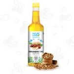 Natureland Organics Groundnut Oil/Peanut Oil 1 Ltr - Cold Pressed - Fast Shipping to USA & Canada