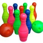 Vyas Bowling Set 10 Pins 2 Ball Indoor/Outdoor (Multicolor) Platic - Fast Shipping to USA & Canada
