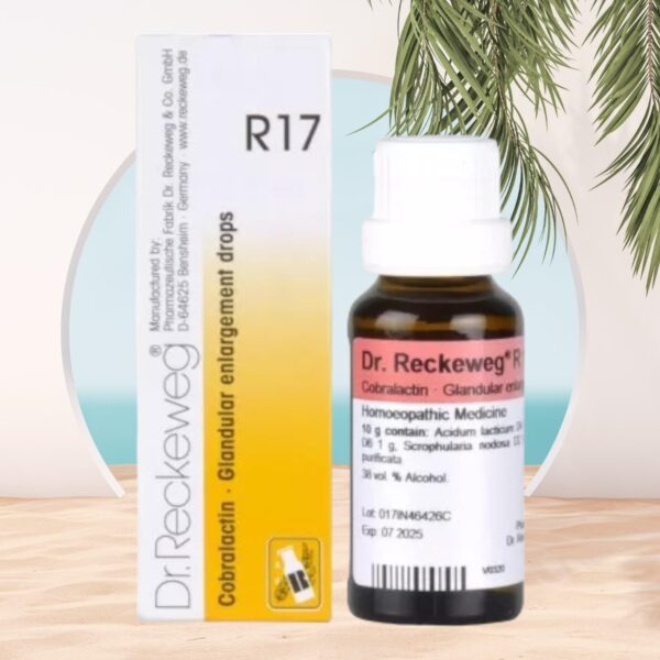 Dr Reckeweg R17 Homeopathic Medicine Cobralactin - 22ml Original_Imported - Fast Shipping to USA