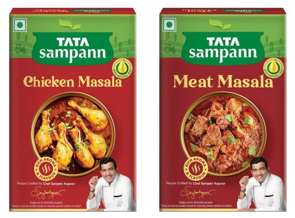 Tata Sampann Chicken Masala, 100g & Meat Masala, 100g - Fast Shipping to USA & Canada