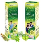 HERBAL CANADA AMLA SWARAS AND ALOEVERA RAS 500ML - COMBO PACK - Fast Shipping to USA