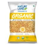 Natureland Organics Tur Dal / Arhar Dal 1 Kg ( Pack of 2) - Organic Pulses Total 2 kg - Fast Shipping to USA & Canada