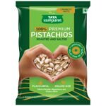 Tata Sampann Pistachios Roasted & Salted, Pista, 200g, Rich In Protein, Phosphorus, & Dietary Fibre, Premium Nuts & Dry Fruits, Shelled Nuts, Crunchy & Delicious Healthy Snack - Fast Shipping to USA & Canada