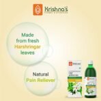 KRISHNA'S HERBAL & AYURVEDA Night Jasmine Parijat Harshringar Leaf Juice - 1000 ml, Pack of 1 | Fresh Harshringar Leaves | Natural Pain Reliever - Fast Shipping to USA - Image 3