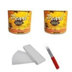 PMPEARL Cold Wax 600gm(2 Pcs) + 60 Pcs Waxing Stripes+ 1 Waxing Spatula - Fast Shipping to USA & Canada