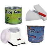 PMPEARL Waxing Kit Combo (Wax Heater + Aloe Wax (600 gm) + Dtan Wax (600 gm) + Wax Strips (30) + Wax Spatula) - Fast Shipping to USA & Canada