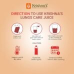 KRISHNA'S HERBAL & AYURVEDA Lungs Care Juice 1000 Ml | Lungs Cleaner For Detoxification And Supports Respiratory System - Fast Shipping to USA - Image 6