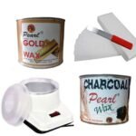 PMPEARL Waxing Kit Combo (Wax Heater + Gold Wax (600 gm) + Charcoal Wax (600 gm) + Wax Strips (30) + Wax Spatula) - Fast Shipping to USA & Canada