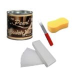PMPEARL Chocolate Wax 600gm with Waxing Stripes and Waxing Spatula + Sponge - Fast Shipping to USA & Canada