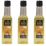 Cura Mahaveer Castor Hair Oil | Arandi Tel | For Hair Growth, Nail cuticles, Eyelash & Eyebrows | Hydrates Skin & Reduces Wrinkles | Suitable For All Hair Types Pack Of 3 - Fast Shipping to USA & Canada