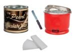PMPEARL Chocolate Wax with 90 Wax Strips Pack and Wax Auto Cut Heater & Wax Knife (Pack of 2) - Fast Shipping to USA & Canada