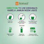 KRISHNA'S HERBAL & AYURVEDA Karela Jamun Neem Mix Juice - 500 Ml, (Pack Of 2), Blend Of Fresh Karela, Neem Juice & Jamun Seeds Ayurvedic Solution For Balancing Sugar Levels - Fast Shipping to USA - Image 7