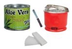 PMPEARL Aloevera Wax for Hair Removal + 90 Wax Strips with Auto Cut Heater & Wax Knife (Pack of 2) - Fast Shipping to USA & Canada