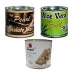 PMPEARL Wax Combo -Chocolate Wax For Hair Removal + Aloe Vera + White Chocolate Hair Removal Wax (600 gm) x 3 pcs - Fast Shipping to USA & Canada