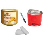 PMPEARL Gold Wax + Automatic Cut Heater + 30 Wax Stripes & Wax Knife - Fast Shipping to USA & Canada