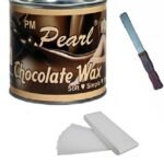 PMPEARL Waxing Kit/Wax Kit Combo Kit Includes (Wax Heater + WAX + WAX Strips + WAX Knife) (Chocolate) - Fast Shipping to USA & Canada