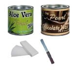PMPEARL Aloevera and Chocolate wax + 90 Wax Strips With Wax Knife - Fast Shipping to USA & Canada