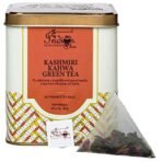 The Indian Chai - Kashmiri Kahwa Green Tea 30 Pyramid Bags, Whole Leaves Green Tea with Almonds, Cardamom, Clove, Cinnamon, Ginger, Rose Petal and Saffron - Fast Shipping to USA & Canada - Image 2