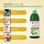 KRISHNA'S HERBAL & AYURVEDA Night Jasmine Parijat Harshringar Leaf Juice - 1000 ml, Pack of 1 | Fresh Harshringar Leaves | Natural Pain Reliever - Fast Shipping to USA - Image 4