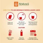 KRISHNA'S HERBAL & AYURVEDA Papaya Leaf Juice-1000 Ml Fresh Papaya Leaves Helps To Boost Platelets Count - Fast Shipping to USA - Image 7
