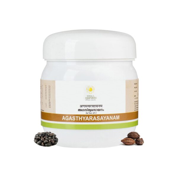 Kerala Ayurveda Agasthyarasayanam 250g | For Cough and Cold | Lung Detox | 100% Ayurvedic| Respiratory Wellness| Free From Artificial Sugar| With Harithaki, Atmagupta, Sankhupushpi, Apamarga, Chitraka, Bharngi, Pippali, Jaggery, and Honey | - Fast Shipping to USA