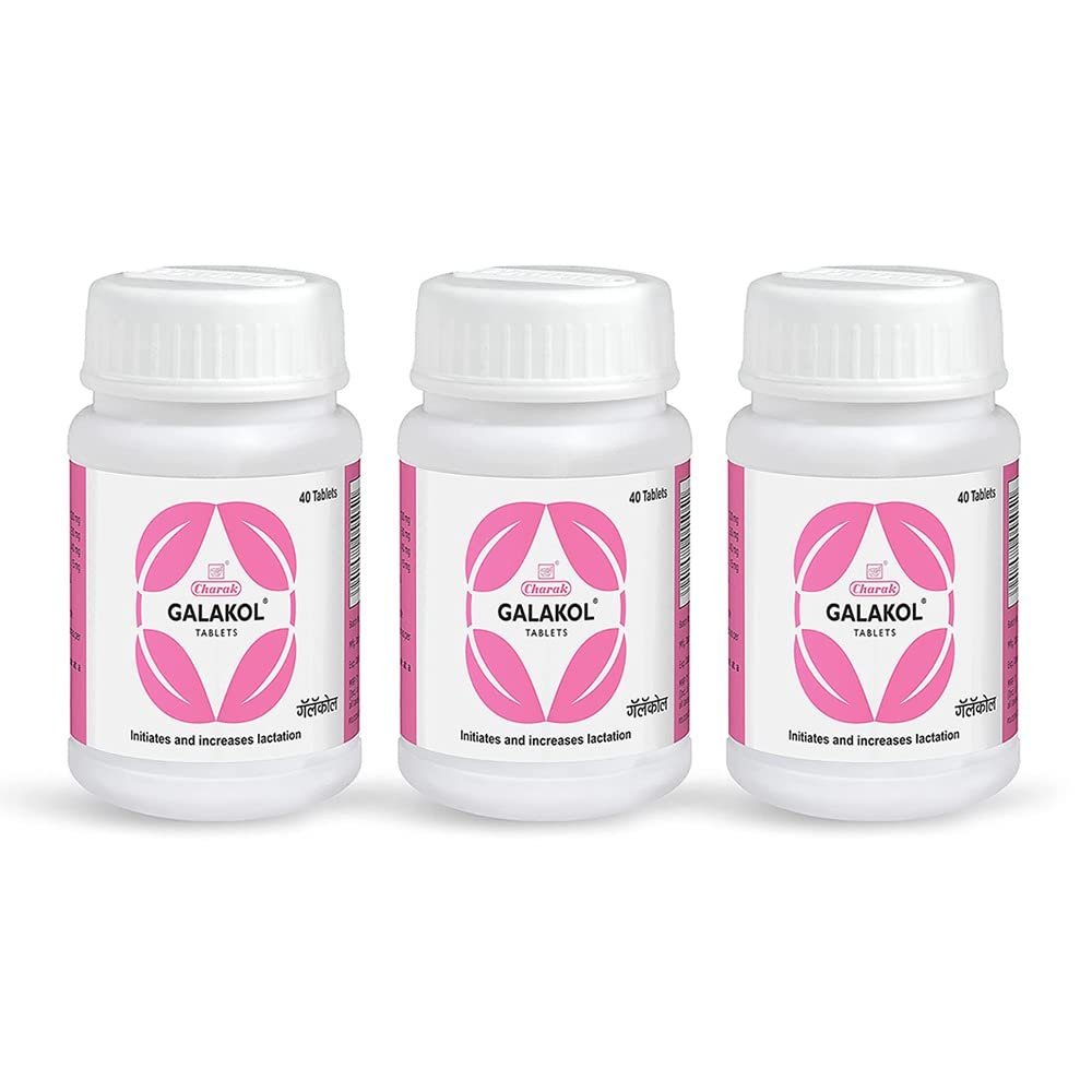 Version 1.0.0 Charak Pharma Galakol Tablet To Improve Lactation & Breast Milk - (40 Tablets (Pack of 3)) - Fast Shipping to USA - Image 1