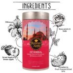 Karma Kettle-Istanbul - 75 GMS | Travel Teas I Hibiscus Apple Green Tea |With Berries & Rose | Loose Leaf Tea | Whole Leaf Tea to Promote Healthy Glowing Skin | Immunity Booster Tea | 100% vegan - Fast Shipping to USA & Canada - Image 4