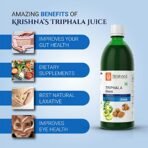 KRISHNA'S HERBAL & AYURVEDA Triphala Juice - 1000 Ml | Natural Laxative | Enriched With Amla, Harad, Baheda | Improves Digestion - Fast Shipping to USA - Image 5