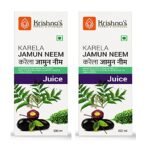 KRISHNA'S HERBAL & AYURVEDA Karela Jamun Neem Mix Juice - 500 Ml, (Pack Of 2), Blend Of Fresh Karela, Neem Juice & Jamun Seeds Ayurvedic Solution For Balancing Sugar Levels - Fast Shipping to USA - Image 2