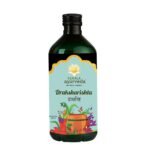 Kerala Ayurveda Draksharishta 450 ml | For Anemia | Non-Constipating Iron Tonic | Herbal Blood Purifier | To Flush Out Blood Impurities | For General Debility | No Artificial Flavors | With, Draksha, Tvak, Ela, Nagakesar, Vidanga, Dhataki, and Jaggery | - Fast Shipping to USA