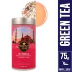 Karma Kettle-Istanbul - 75 GMS | Travel Teas I Hibiscus Apple Green Tea |With Berries & Rose | Loose Leaf Tea | Whole Leaf Tea to Promote Healthy Glowing Skin | Immunity Booster Tea | 100% vegan - Fast Shipping to USA & Canada - Image 3