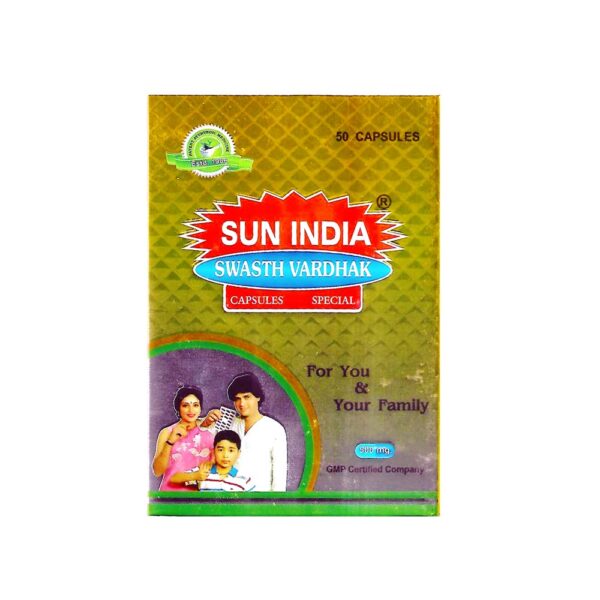 Sun India Swasth Vardhak Capsules (60 Caps) -Pack of 3 - Fast Shipping to USA