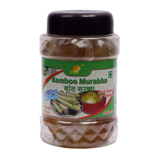 Cura Mahaveer 100% Pure Bamboo Murabba with Raw Forest Honey Helps Increasing Height Growth |Rich in nutrients| Boost Digestive Health|Bans ka Murabba (500gm) - Fast Shipping to USA