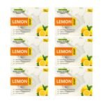 Panchvati Herbals Face and Bathing Soap Lemon Help for Refreshing & Hydrating,Lightens Pigmentation, Anti-Bacterial Combo Pack of 6 (100g each) - Fast Shipping to USA & Canada