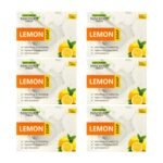 Panchvati Herbals Face and Bathing Soap Lemon Help for Refreshing & Hydrating,Lightens Pigmentation, Anti-Bacterial Combo Pack of 6 (100g each) - Fast Shipping to USA & Canada
