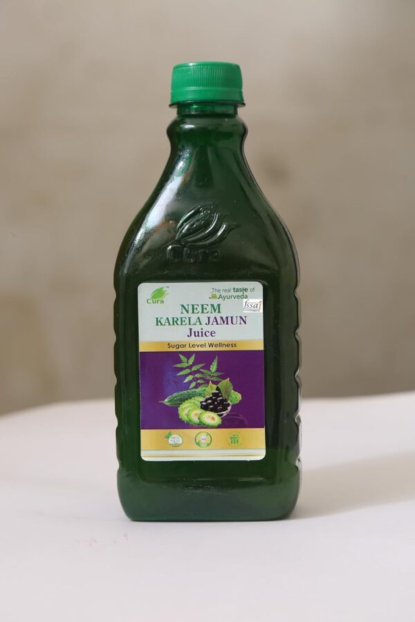 Cura Mahaveer Karela Jamun Neem Mix Juice Sugar Level Wellness 500ml Pack of 2 - Fast Shipping to USA