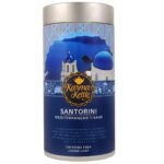 Karma Kettle Santorini - Mediterranean Inspired Tisane, Caffeine Free with Rosemary, Peppermint, Sage, Sweet Basil, Thyme, Oregano - Loose Leaf Tea in Tin, 75 gm - Fast Shipping to USA & Canada