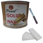 PMPEARL Gold Wax + 30 Wax Stripes with Wax Knife - Fast Shipping to USA & Canada