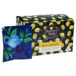 Karma Kettle Blue Lagoon - Lemongrass Tea with Lime, Refreshing Tea, Summer Tea, Butterfly Pea Flower, Citrus and Zesty Iced Brew - 20 Silken Pyramid Teabags, 40 gm - Fast Shipping to USA & Canada