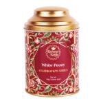 Karma Kettle Peony White tea - Loose Leaf tea in Tin, 50 gm - Fast Shipping to USA & Canada