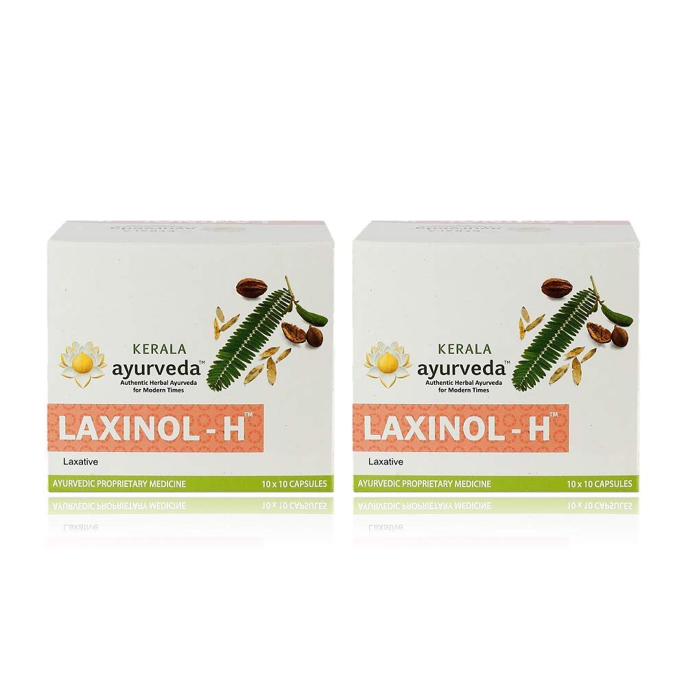 Version 1.0.0 Kerala Ayurveda Laxinol-H - 100 Capsule (Pack of 2) - Fast Shipping to USA - Image 1