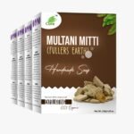CURA Multani Soap 4 X 125 gm I Natural Handmade Soap I For Soothing & Purifying Skin I Suitable for all skin types I 125gm x 4 - Fast Shipping to USA