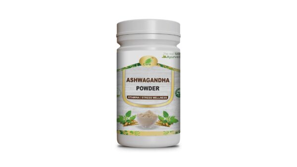 Cura Mahaveer Ashwagandha Powder Organic, 100gm | Ashwagandha Churna Powder | Aswagandha or Ashwagandha Root Powder | Organic Ashwagandha Powder | Organic Ashwagandha Powdered - Fast Shipping to USA