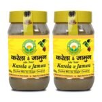 Basic Ayurveda Karela & Jamun Herbal Mix Powder | Ayurvedic Supplements For Hepls Blood Sugar, Weight Management & Immune Support | Enhance Your Health - 200G (Pack Of 2) - Fast Shipping to USA